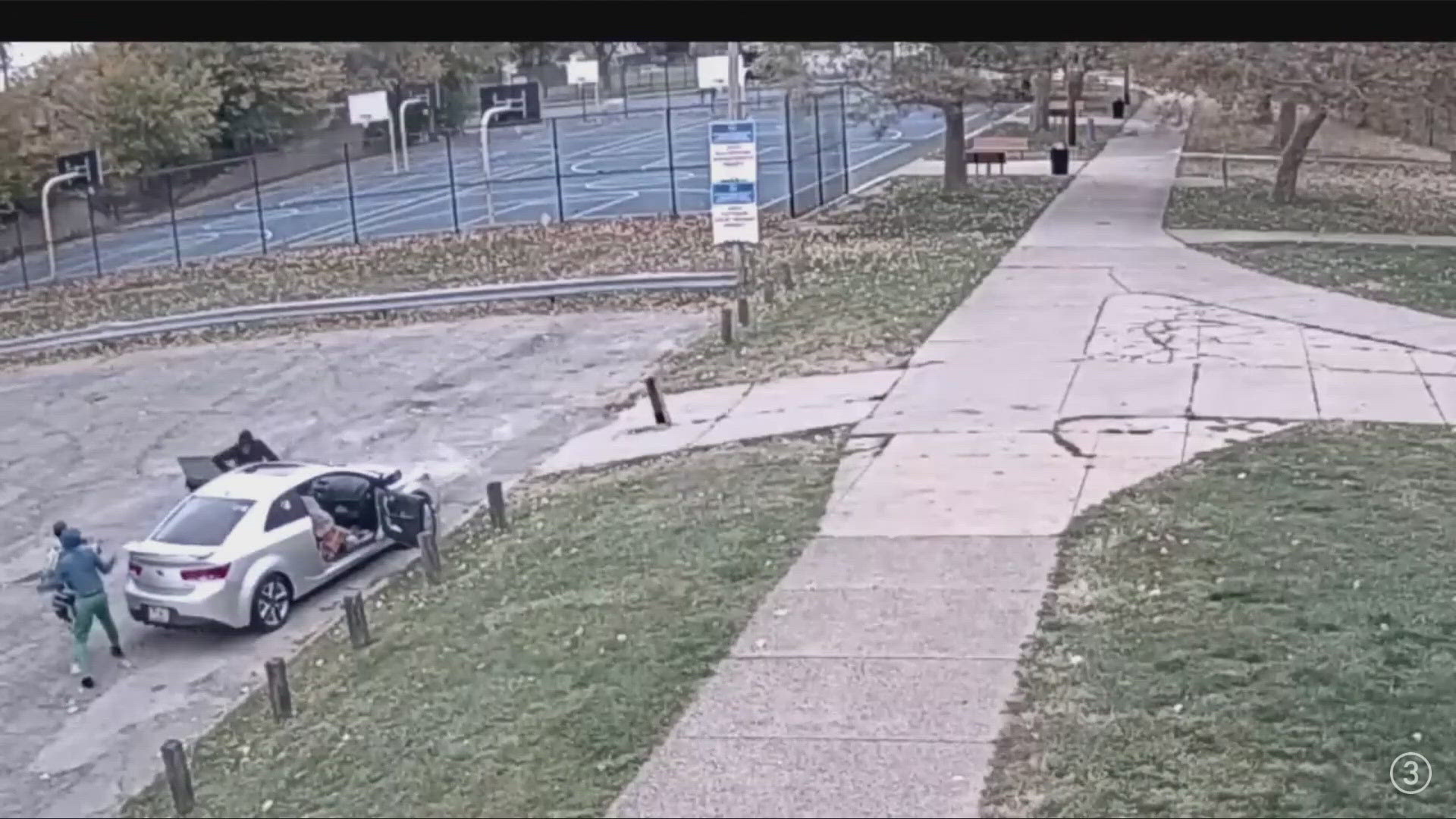 Footage released by the Cleveland Division of Police shows the carjacking of a woman at gunpoint last month, plus an attempt to run over two people with a car.