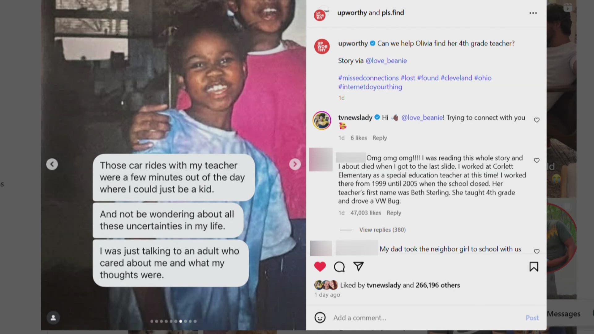 Cleveland teacher's act of kindness sparks viral search 20 years later