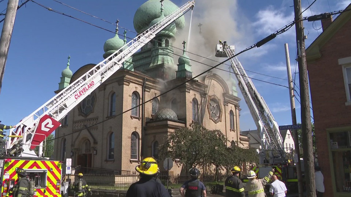 Crews battle fire at historic St. Theodosius Orthodox Cathedral - Vimarsana News