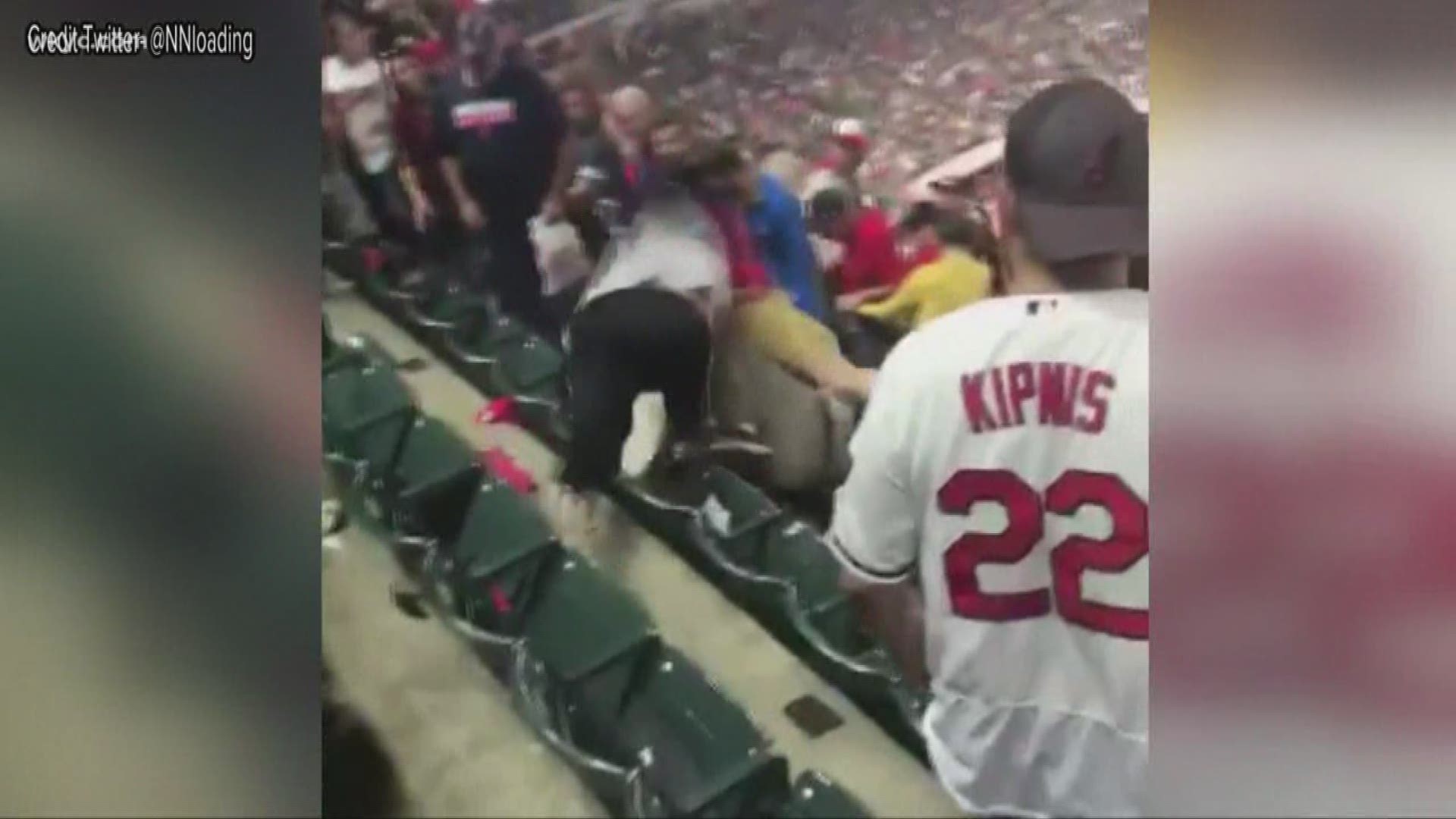 Fight at Cleveland Indians game leads to internet jokes wkyc