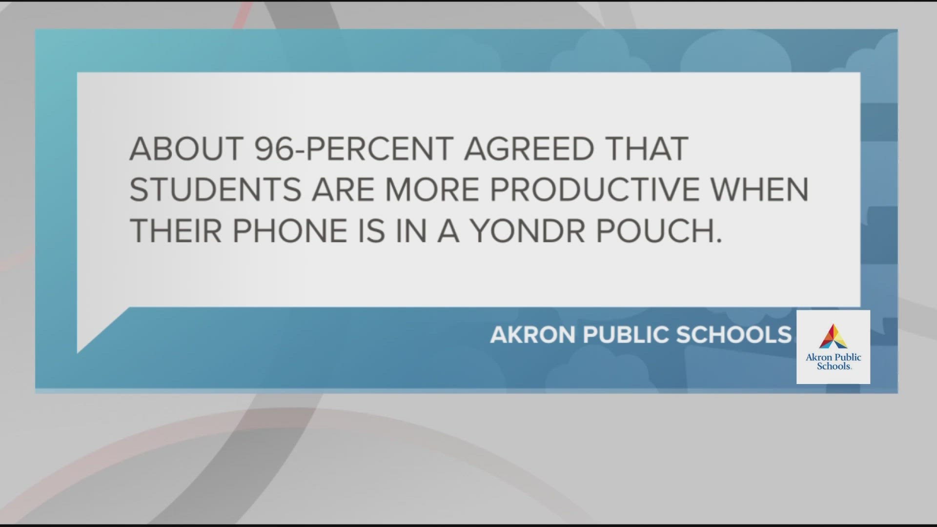 Akron school board approves new policy requiring students to lock away cell  phones