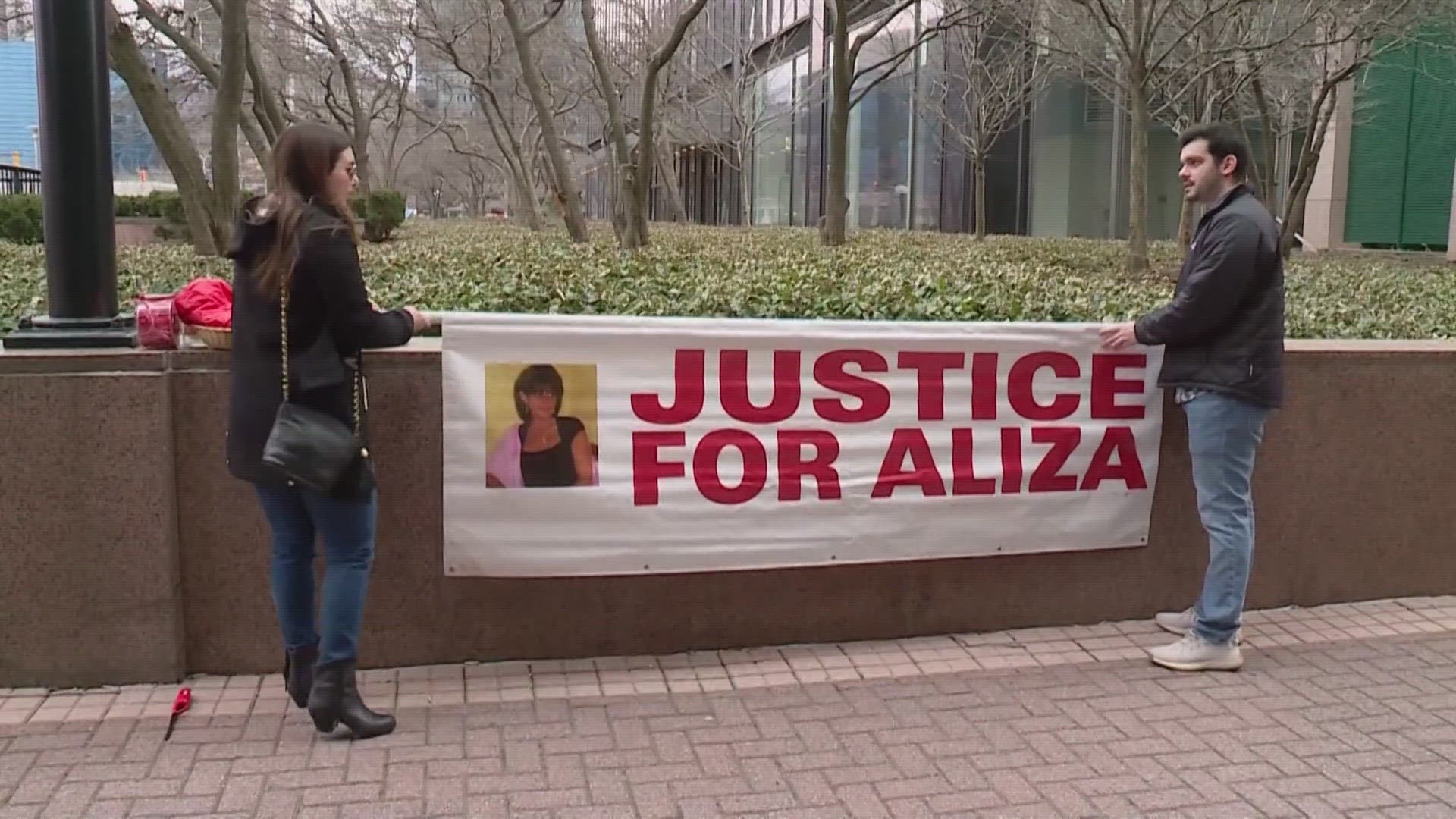 Aliza Sherman was stabbed 11 times in front of 75 Erieview Plaza on March 24, 2013.