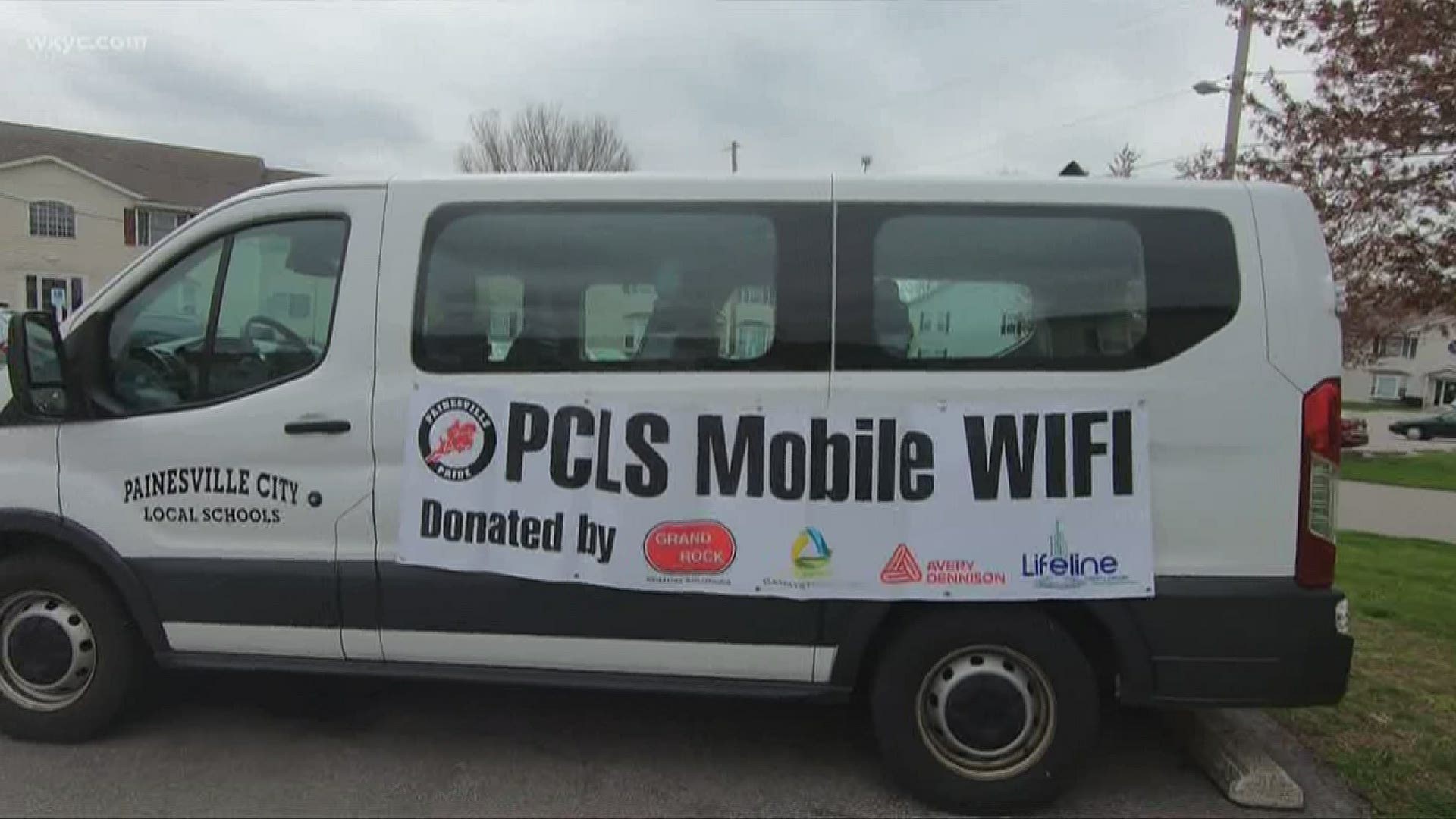 Painesville City Schools have been driving mobile hot spots around in vans. They're providing internet access to students without it.