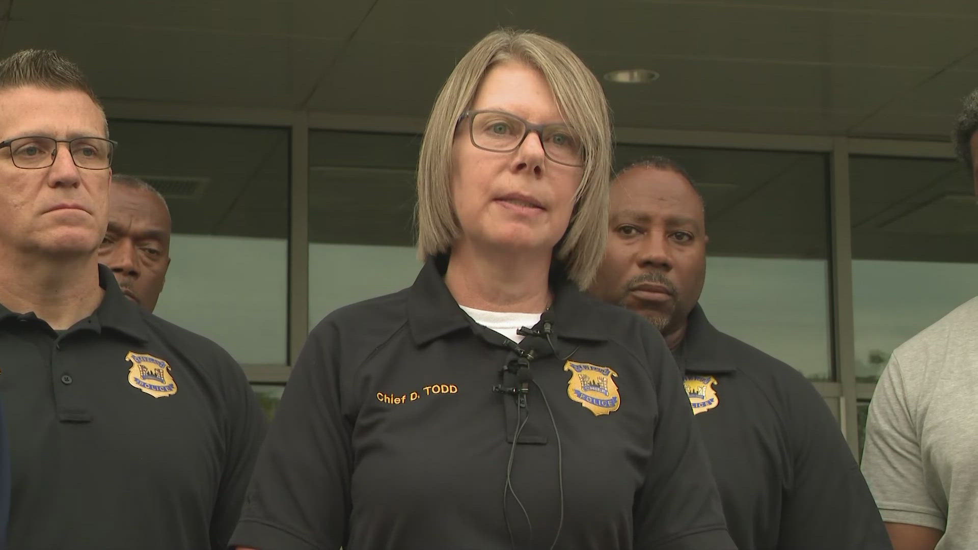 Cleveland Police Chief Annie Todd is asking for the public to show their support for the city's police after one officer was killed in a shooting.