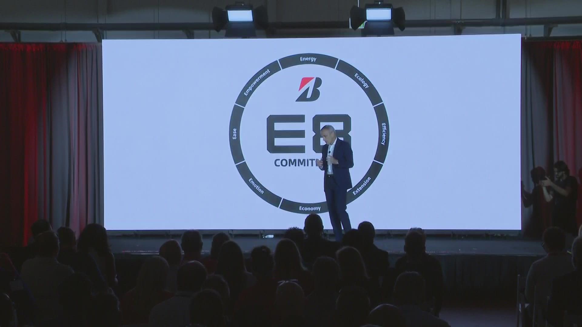 Bridgestone America's CEO Paolo Ferrari speaks at opening of Bridgestone  Advanced Tire Production Center in Akron | wkyc.com