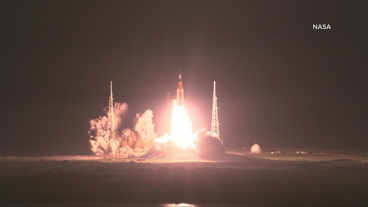NASA's Artemis moon rocket blasts off on debut flight