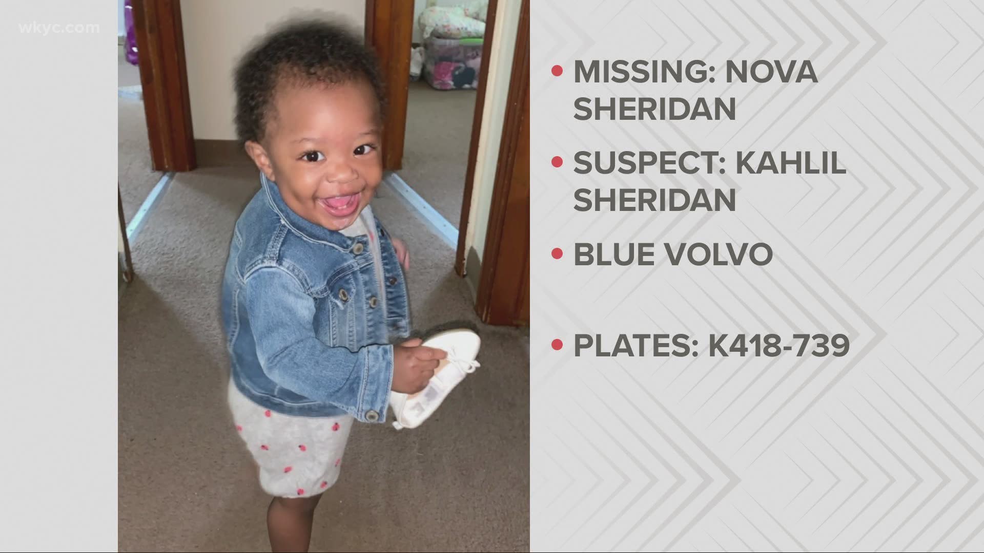 Amber Alert Issued For 1 Year Old Nova Sheridan In Youngstown 6952