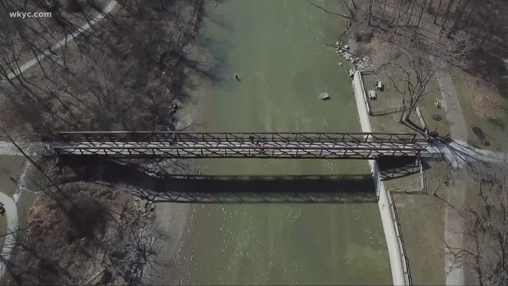 March 5, 2021: With spring just a few weeks away, our drone captured some end-of-winter scenes in Eastlake where the Chagrin River meets Lake Erie.