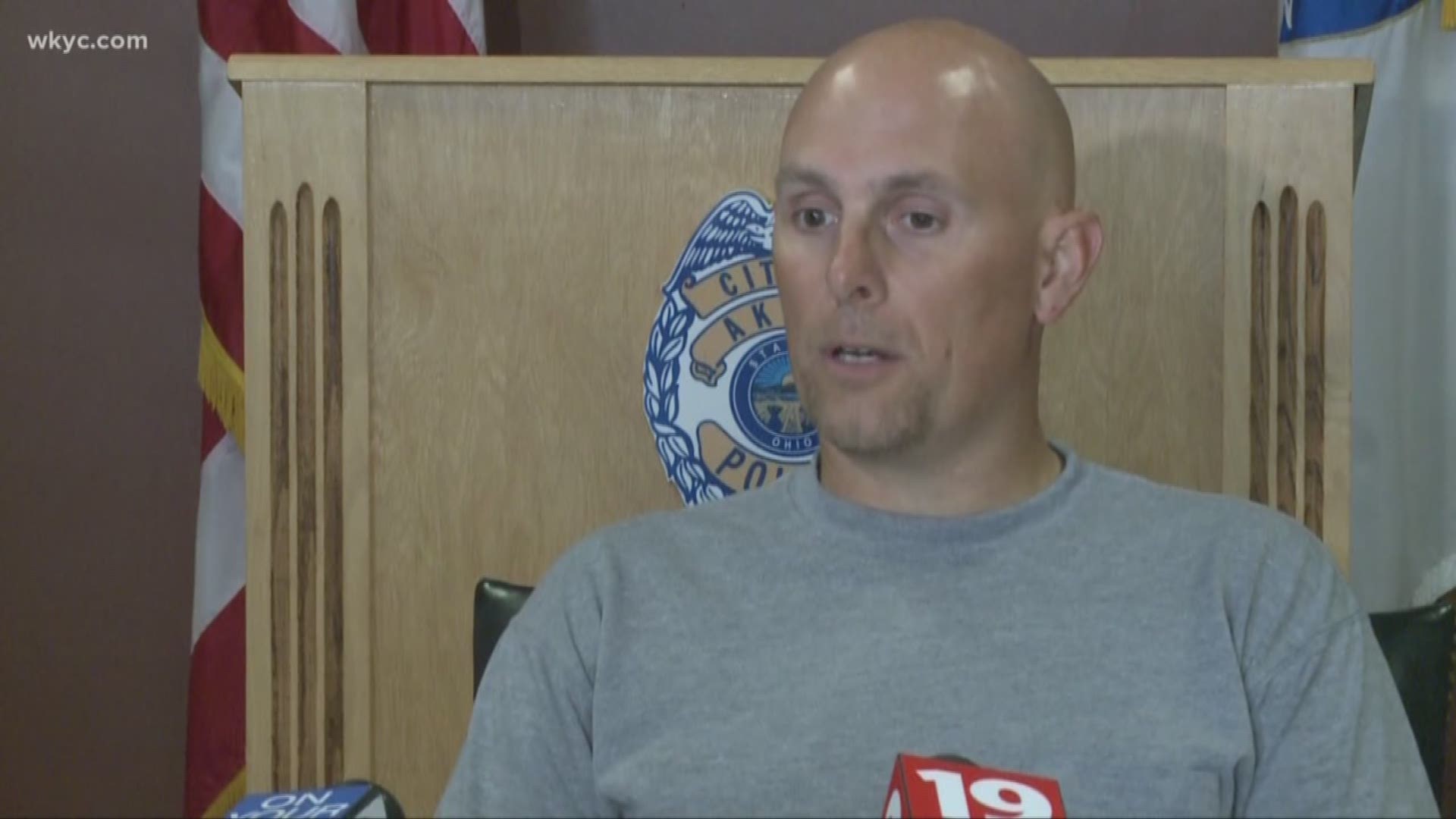 Akron motorcycle officer hit by alleged drunk driver speaks out