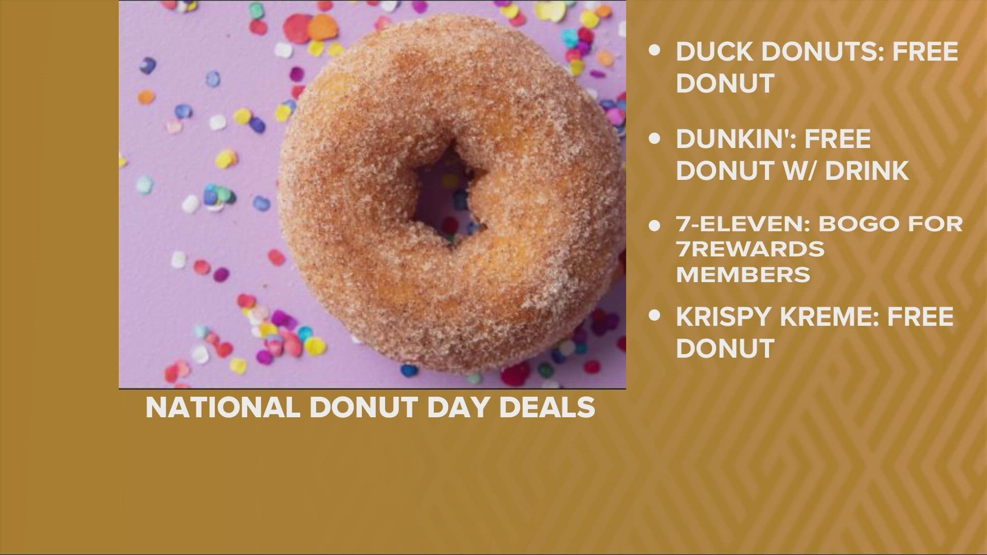 It's National Donut Day and there are plenty of deals to take advantage of in Northeast Ohio.
