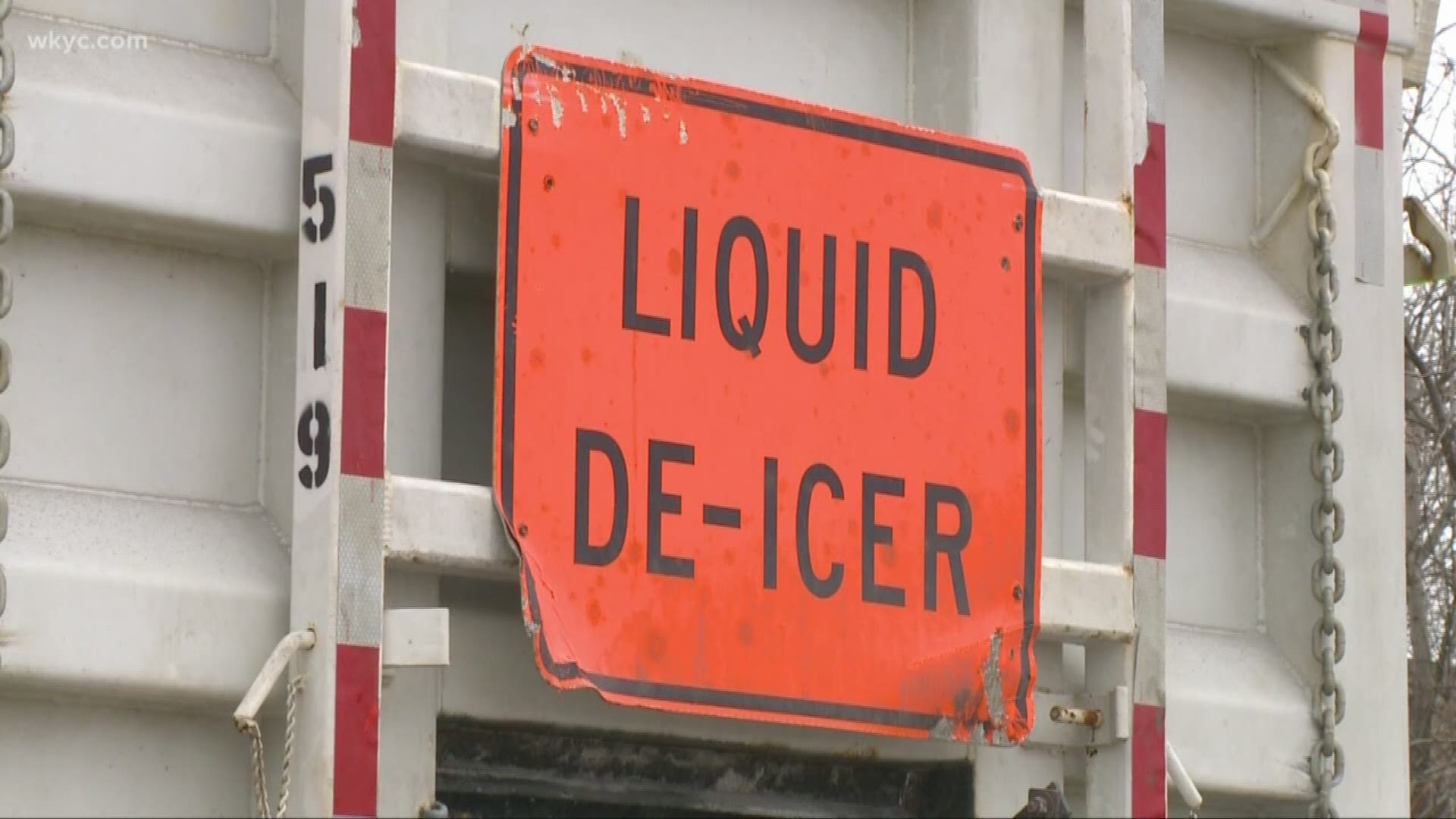 Environmental watchdogs want at least one de-icing product and certain types of brine banned from Ohio roads. They cite radioactive concerns.
