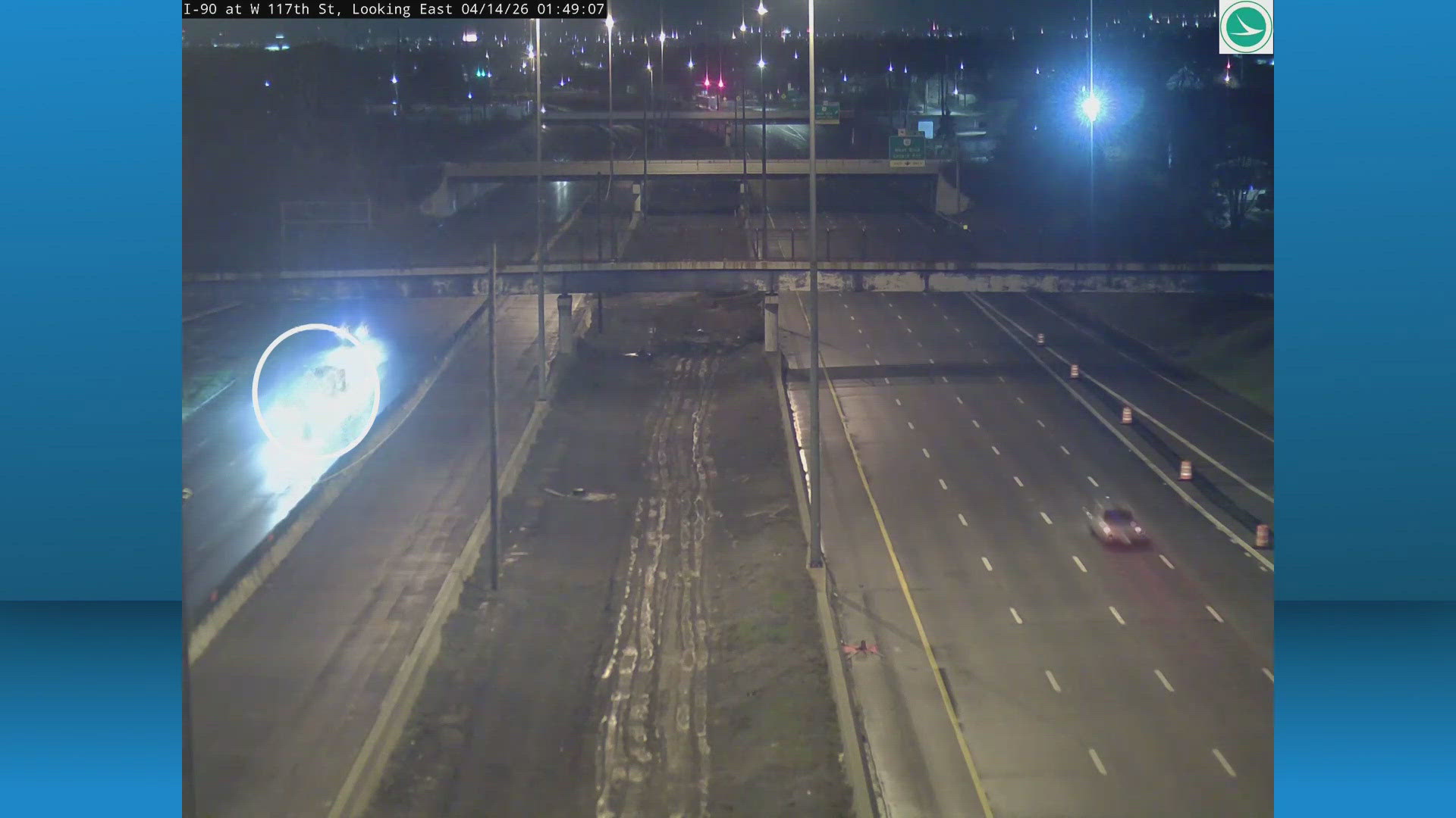Man killed in fiery crash on I-90 West in Cleveland | wkyc.com