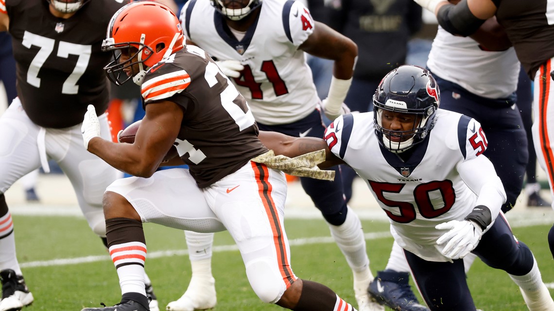 Watch Nick Chubb run for a 26-yard touchdown in the fourth quarter vs. the  Texans 