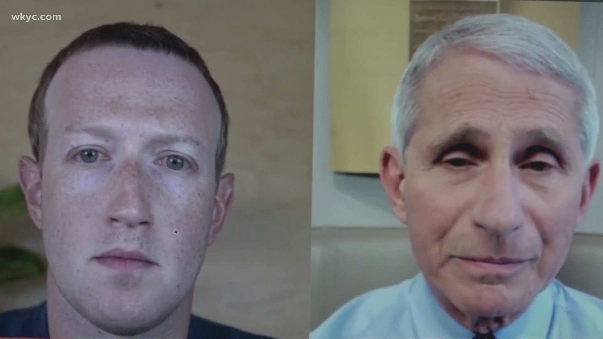 Fauci spoke for nearly an hour with Mark Zuckerberg. Will Ujek reports.