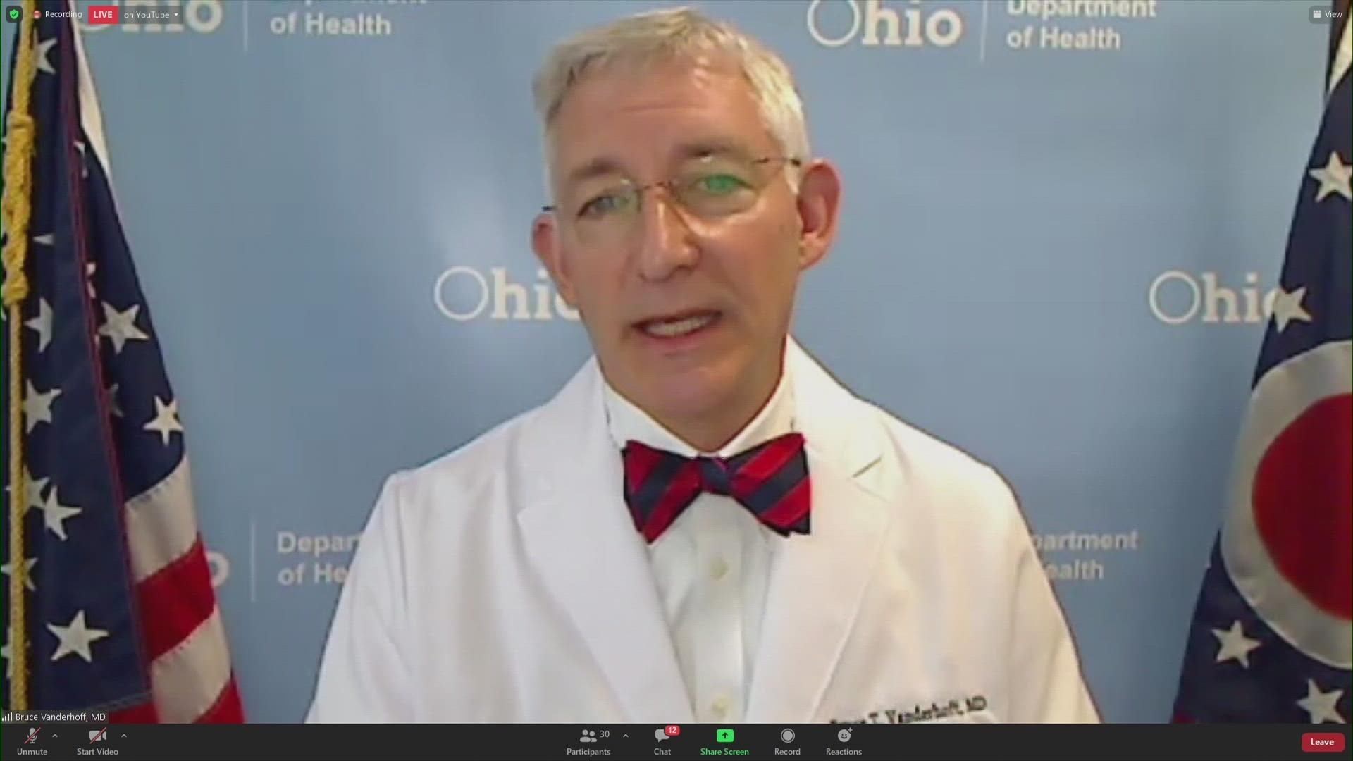 The state of Ohio has seen a growing number of infections for six weeks in a row.