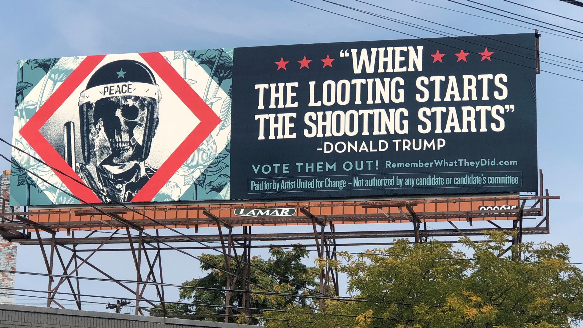 Organization bring antitrump Billboards to Cleveland