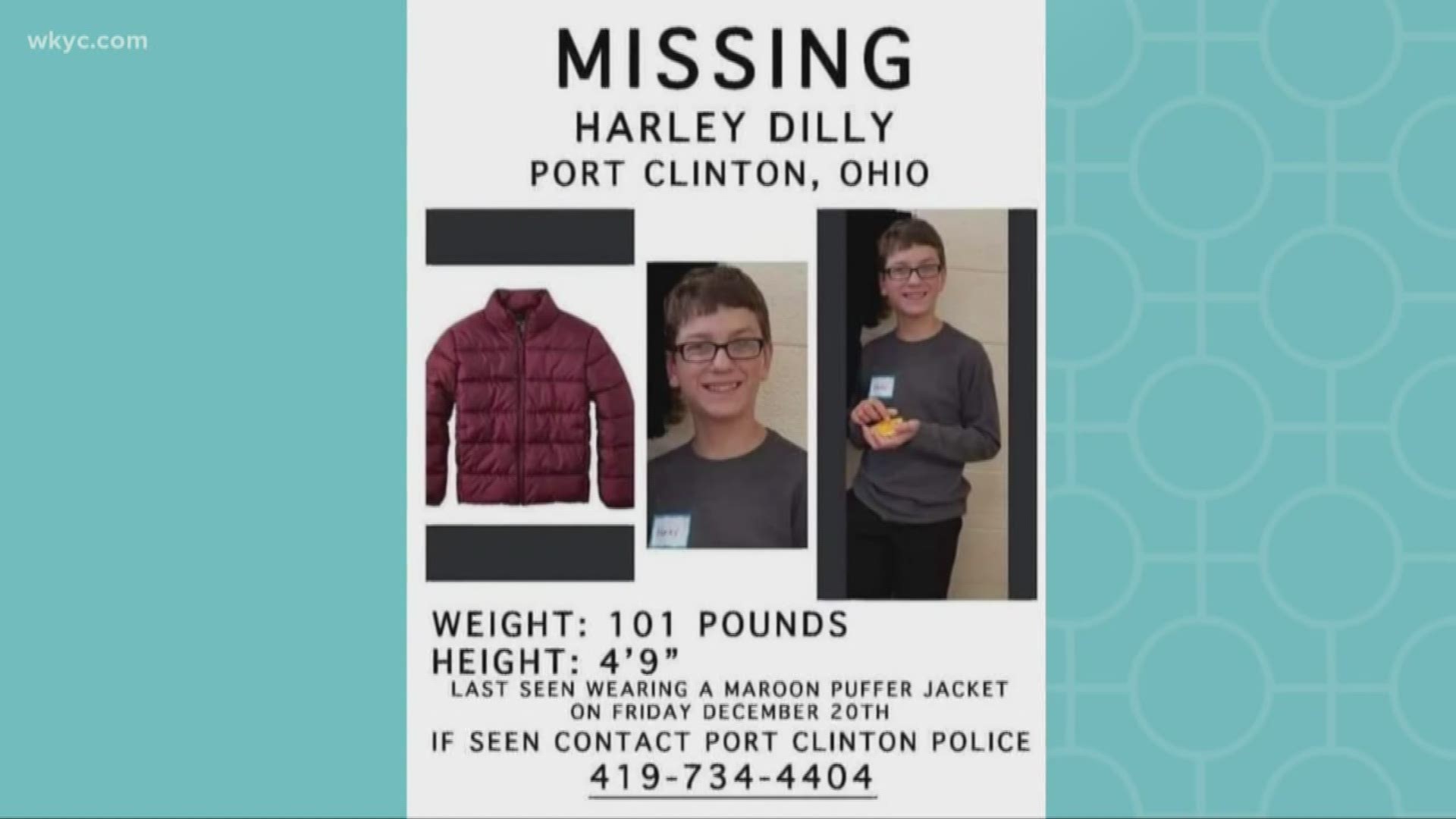 The community of Port Clinton is on the lookout for a 14-year-old who has been unaccounted for nearly a week. He was last seen by his mother on Dec. 20.