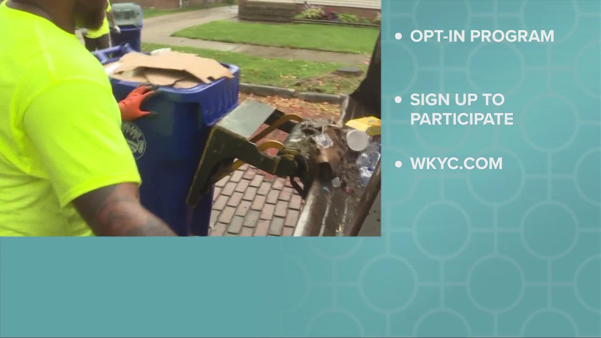 Recyclables will be picked up weekly by city of Cleveland crews beginning June 13, 2022.