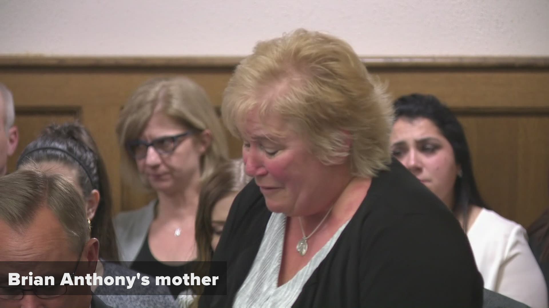Emotional moments from relatives during the sentencing for Brian Anthony, who received 11 1/2 years for the death of Mentor Officer Mathew Mazany.