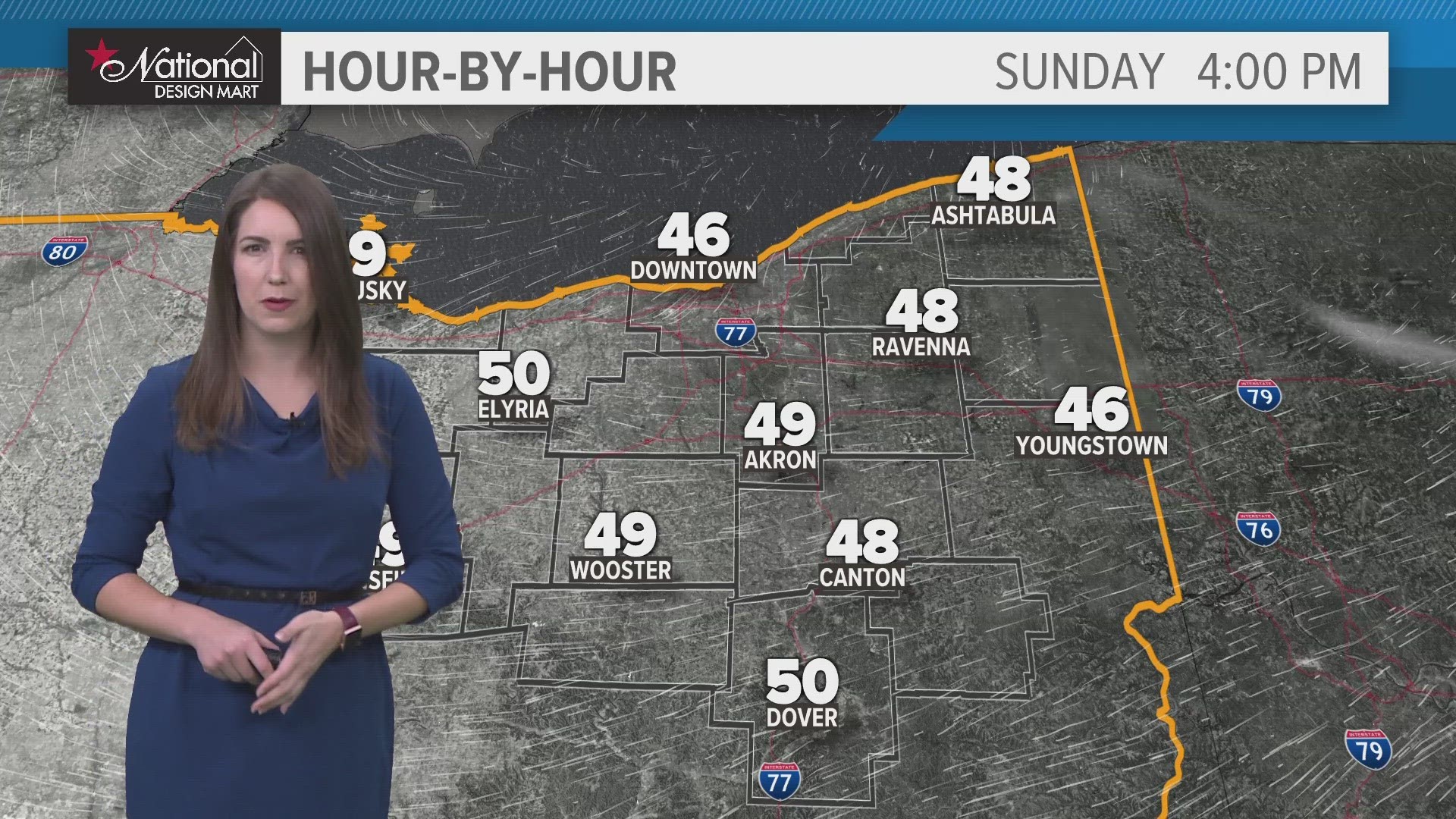 Highs will be near 50° with more morning cloud cover in the Cleveland weather forecast for Nov. 12, 2023.