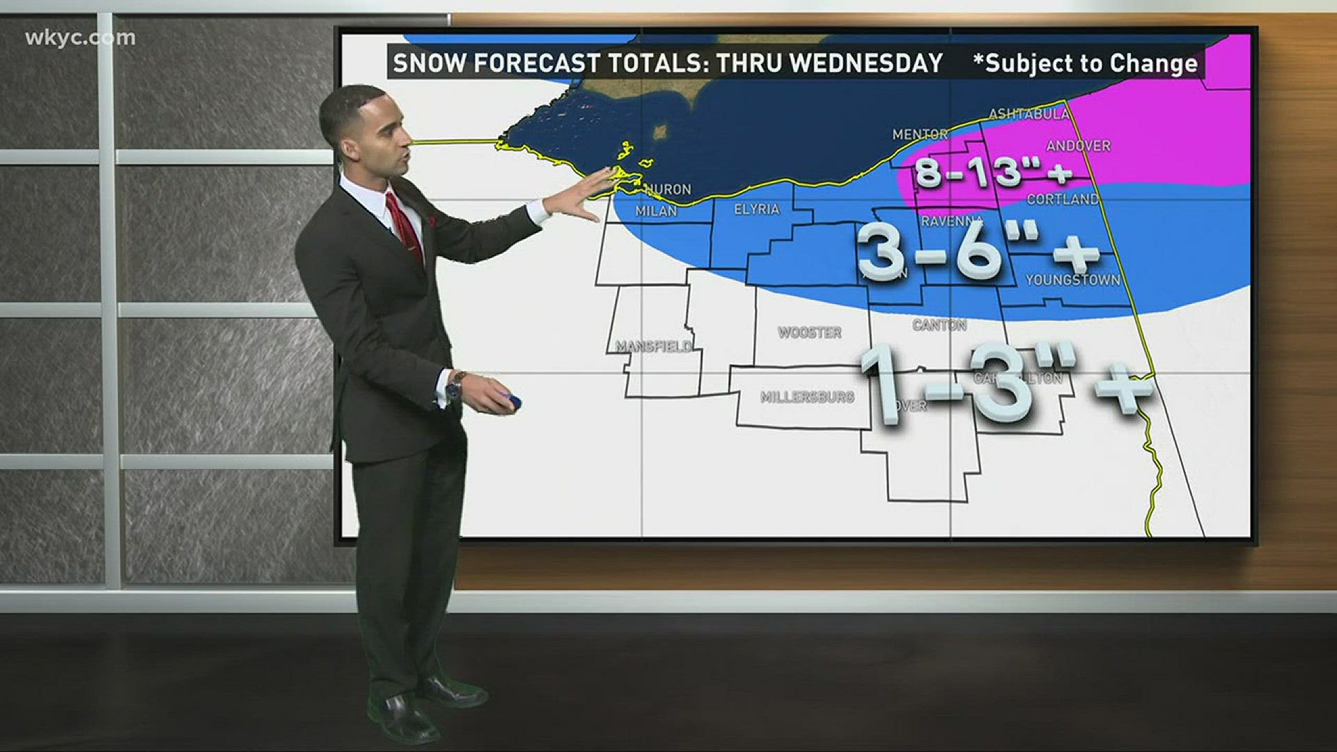 Lake effect snow and clipper system about to hit Northeast Ohio