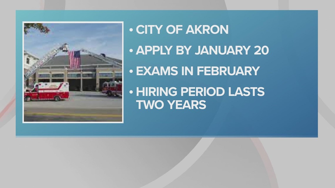 City of Akron accepting applications for new firefighters