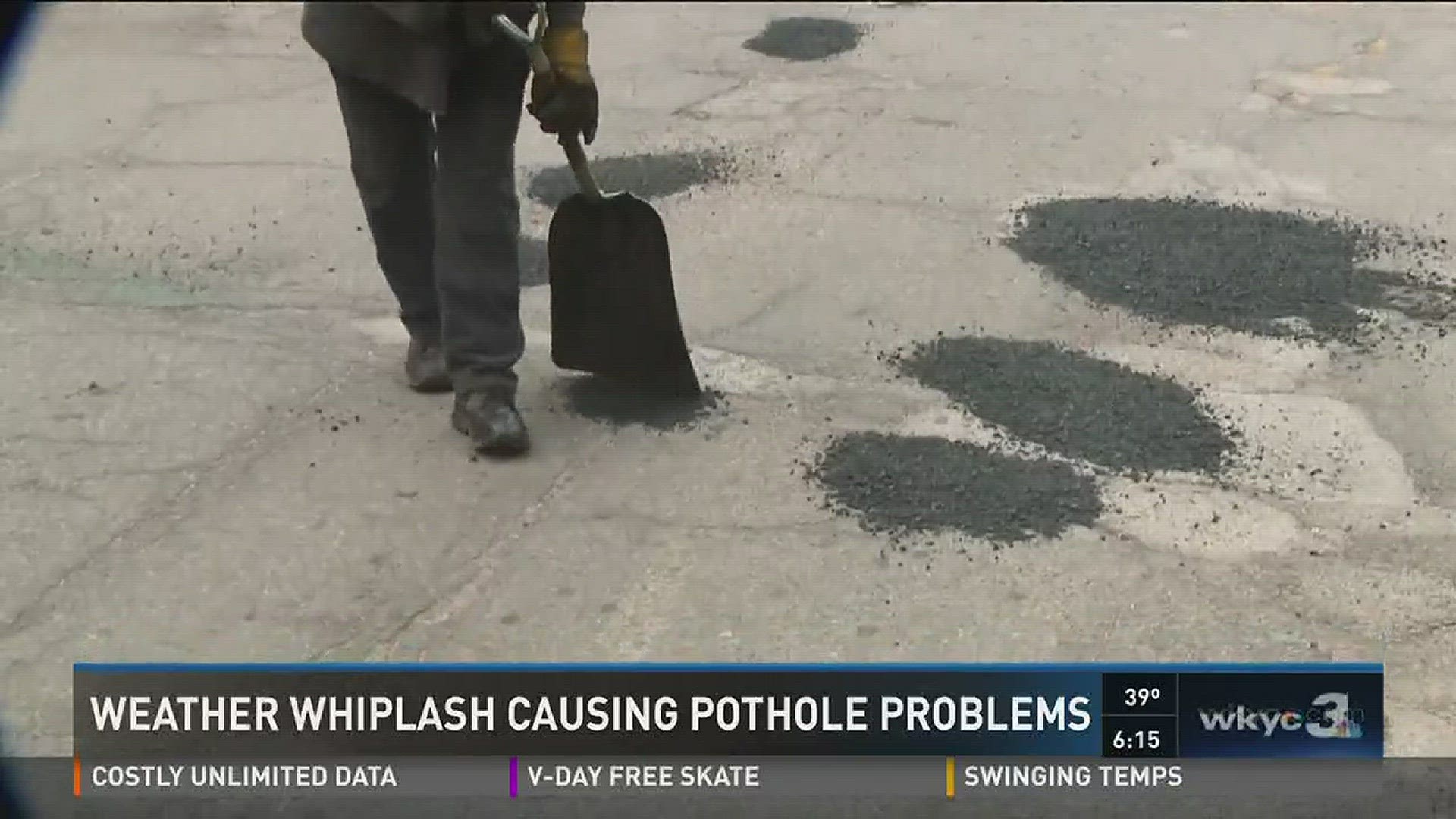 Weather whiplash causing pothole problems