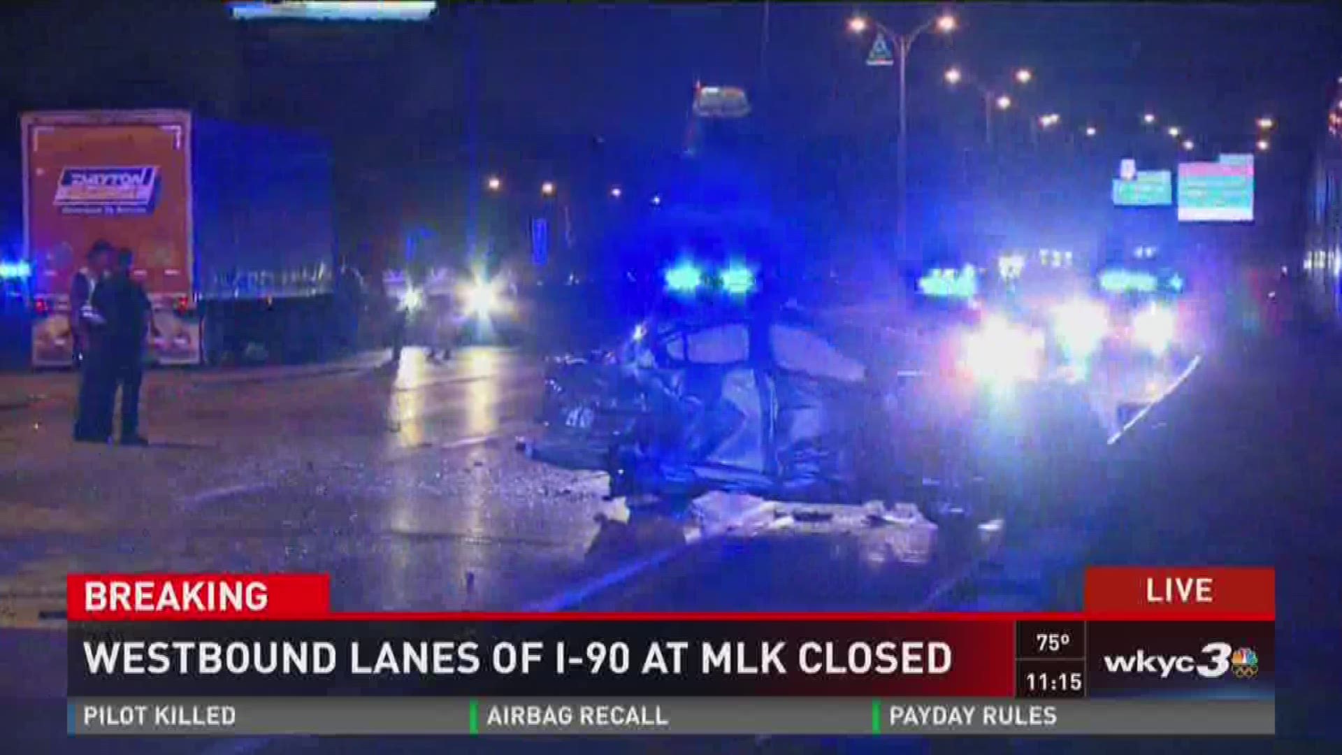 I-90 WB closed at Martin Luther King Jr. after deadly crash | wkyc.com