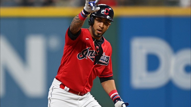 Cleveland Indians trade OF Eddie Rosario to Atlanta Braves for INF Pablo Sandoval, who is promptly released