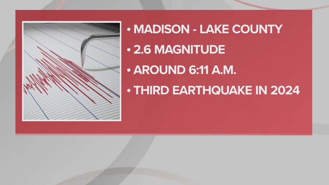 Early morning earthquake recorded in Lake County |  wkyc.com