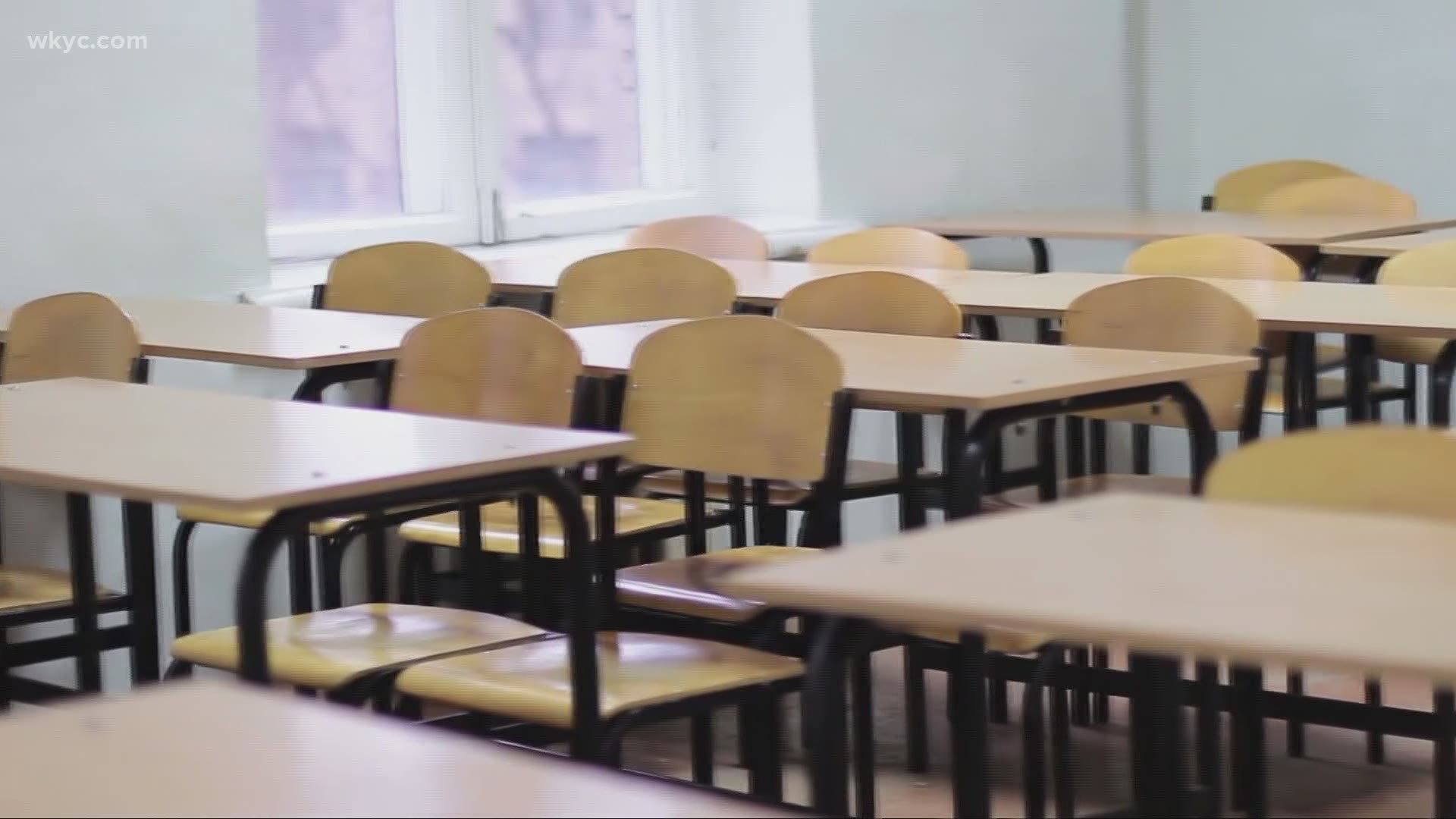 Students in the Cleveland and Akron school districts begin their return to in-person learning, nearly a year after first leaving school due to COVID-19.