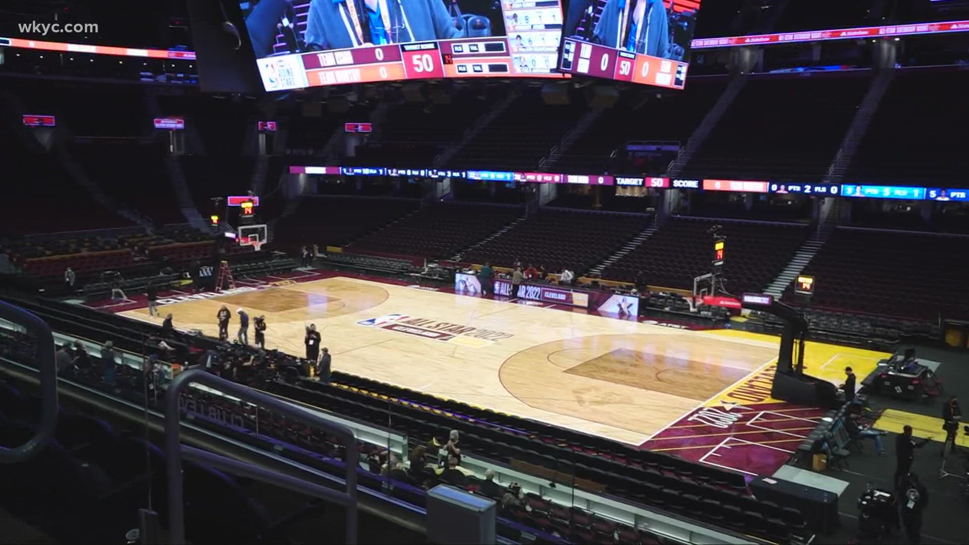 The 2022 NBA All-Star Weekend in Cleveland is just hours away from officially kicking off. Rocket Mortgage FieldHouse is ready.