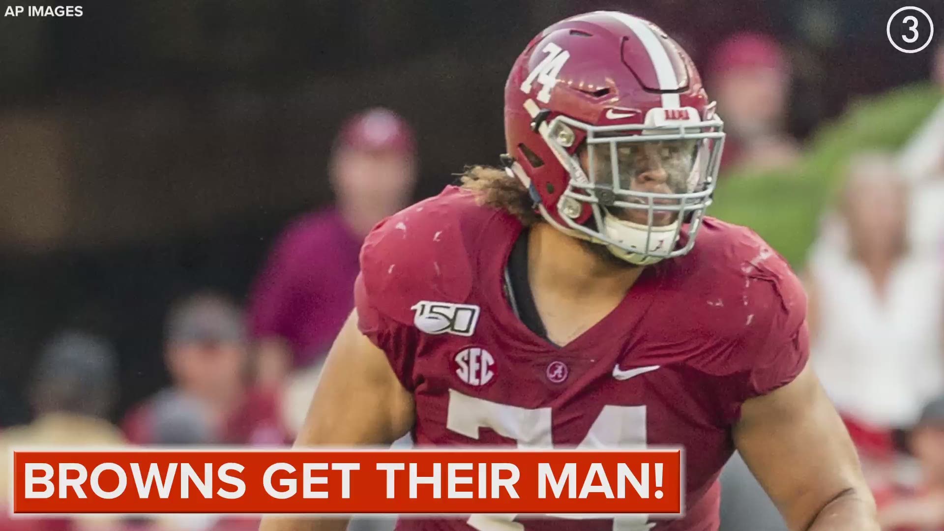 With the No. 10 pick in the 2020 NFL Draft, the Cleveland Browns selected Alabama offensive tackle Jedrick Wills Jr.