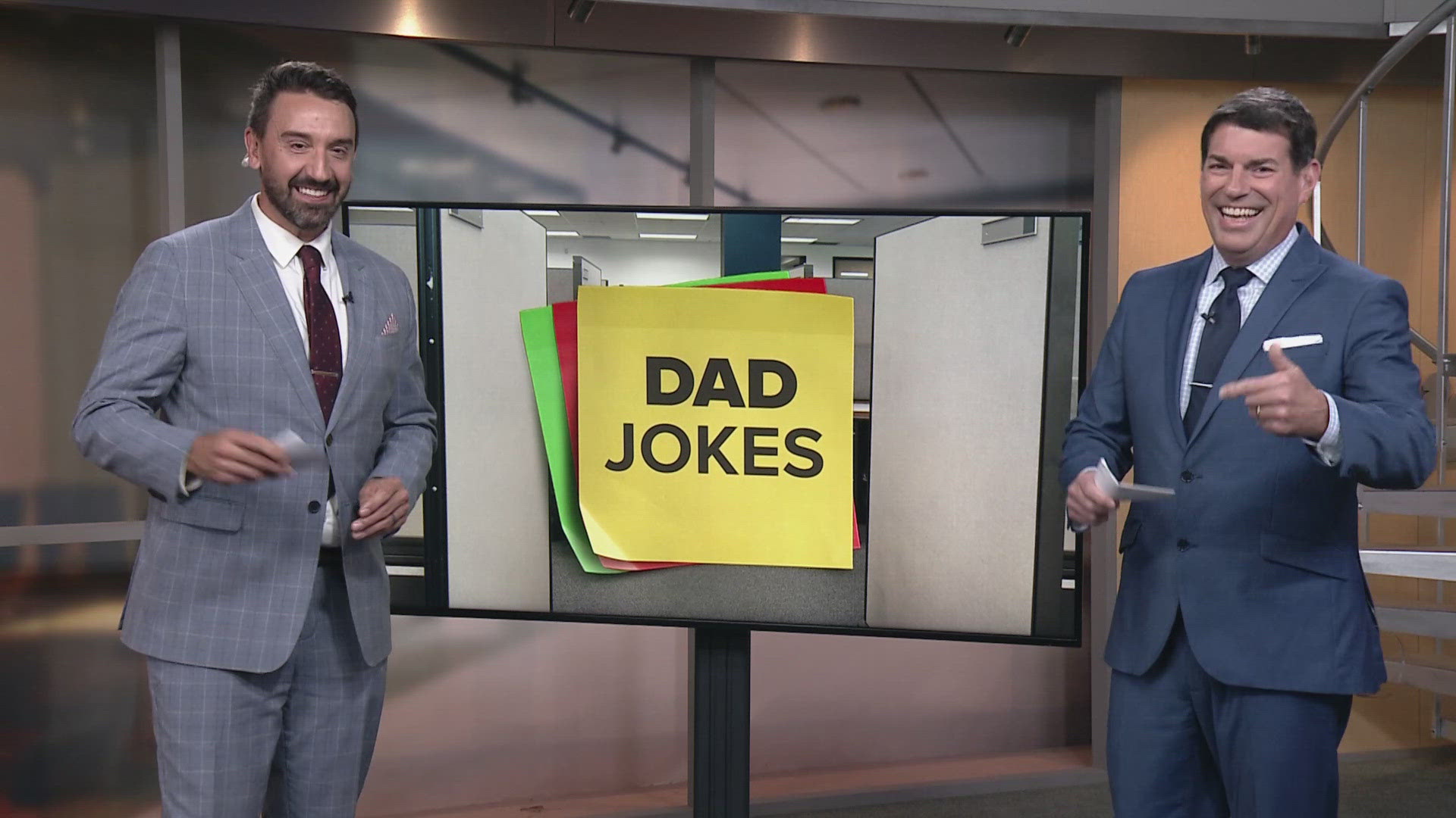 Why are mountains so good at telling jokes? Watch to see the punch line in this edition of dad jokes with Matt Wintz and Dave Chudowsky at WKYC Studios in Cleveland.