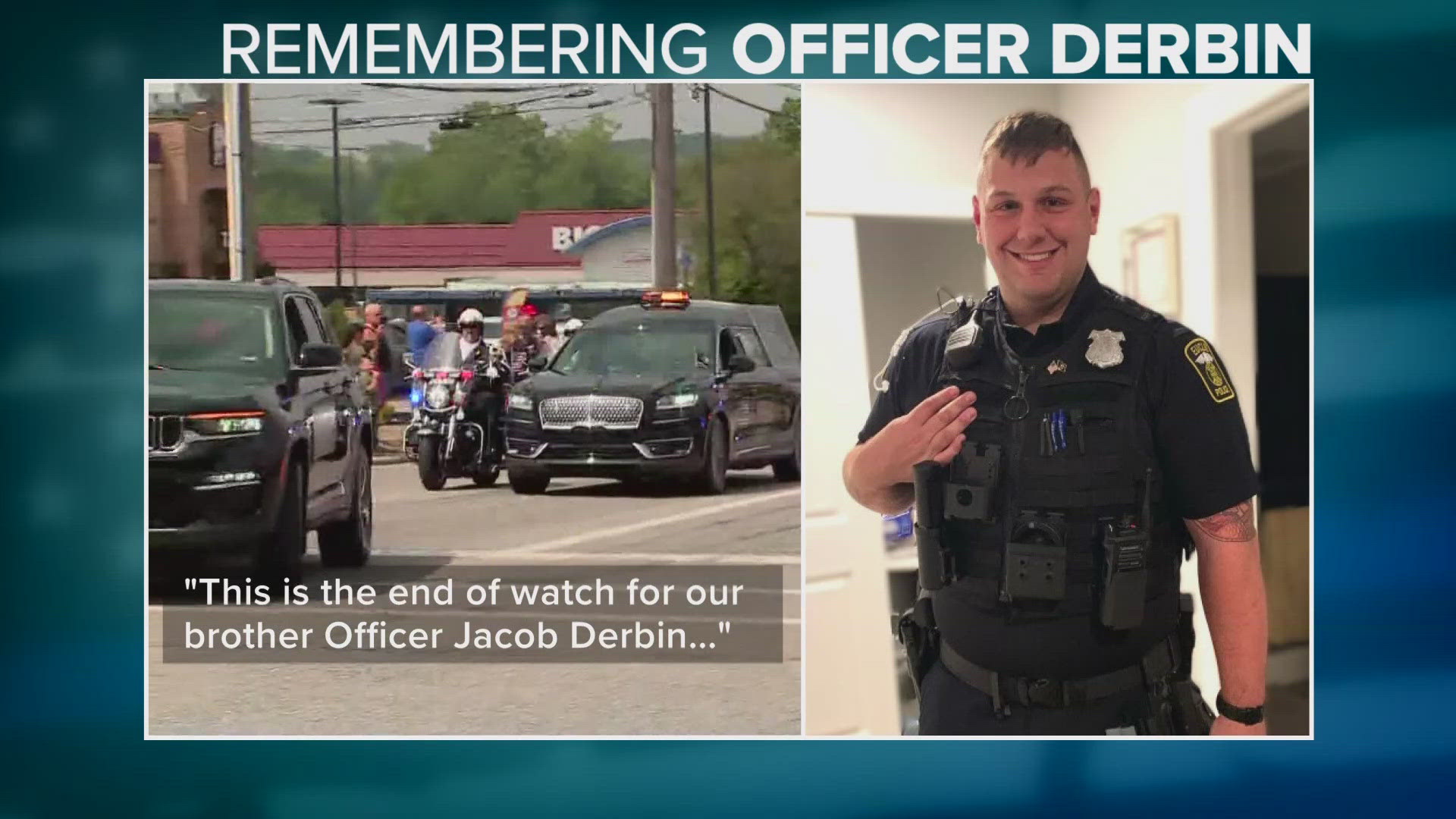 Derbin will posthumously receive the Euclid Police Department's Medal of Honor for his actions on the night he was killed in the line of duty.