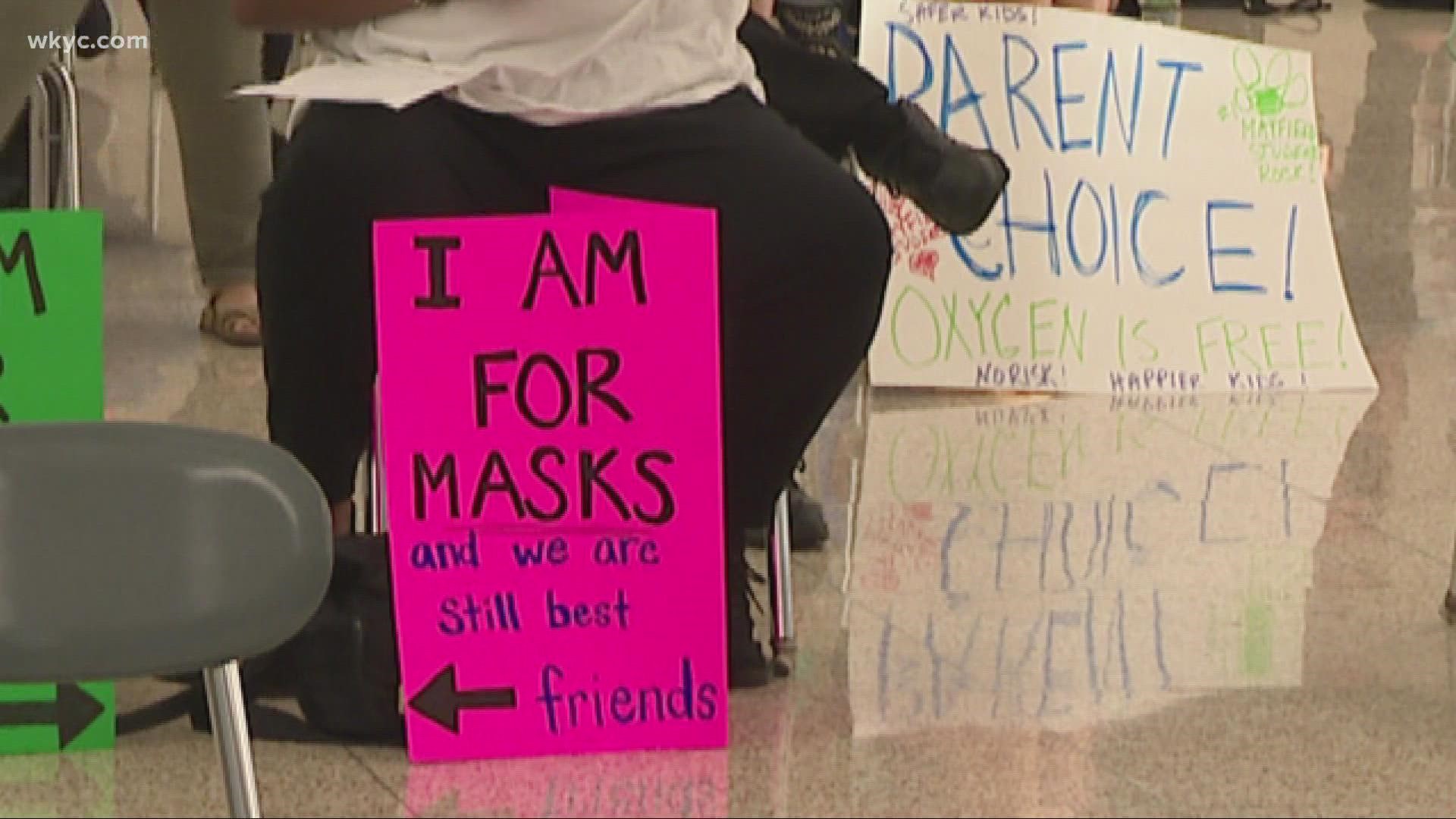 The chaotic scenes are becoming common around Northeast Ohio. Parents are erupting, upset on both sides of the mask debate.