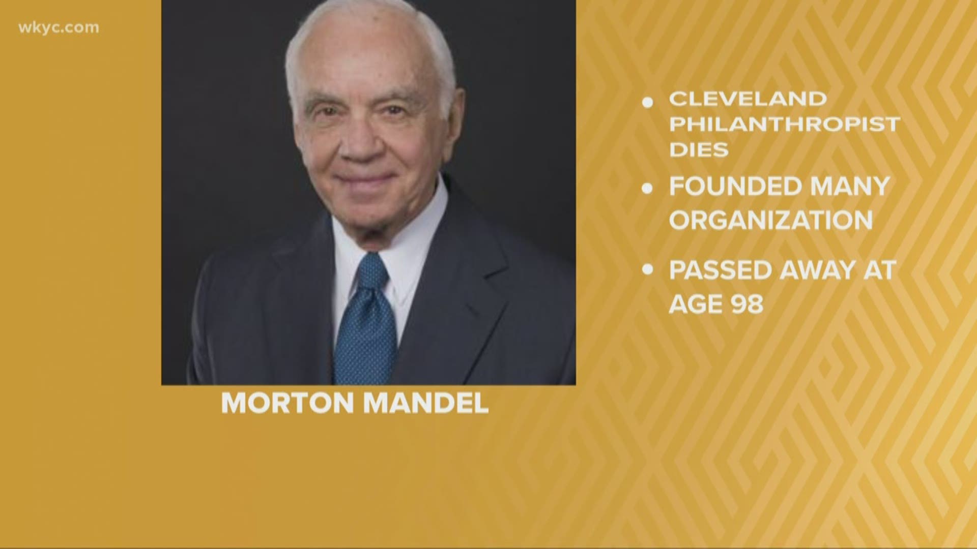 Morton Mandel, whose entrepreneurship and philanthropy impacted Cleveland and the world for generations, has died at the age of 98.