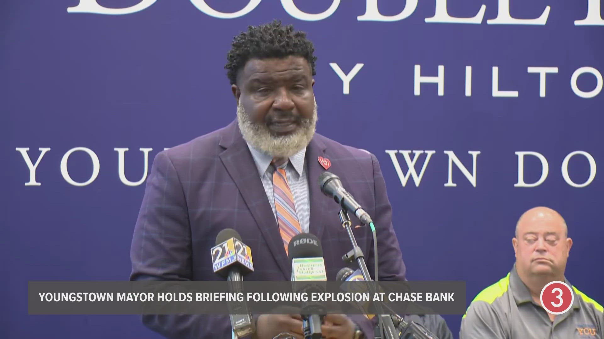 On Wednesday morning, Youngstown Mayor Tito Brown gave an update following Tuesday's explosion at the Chase Bank building in downtown.