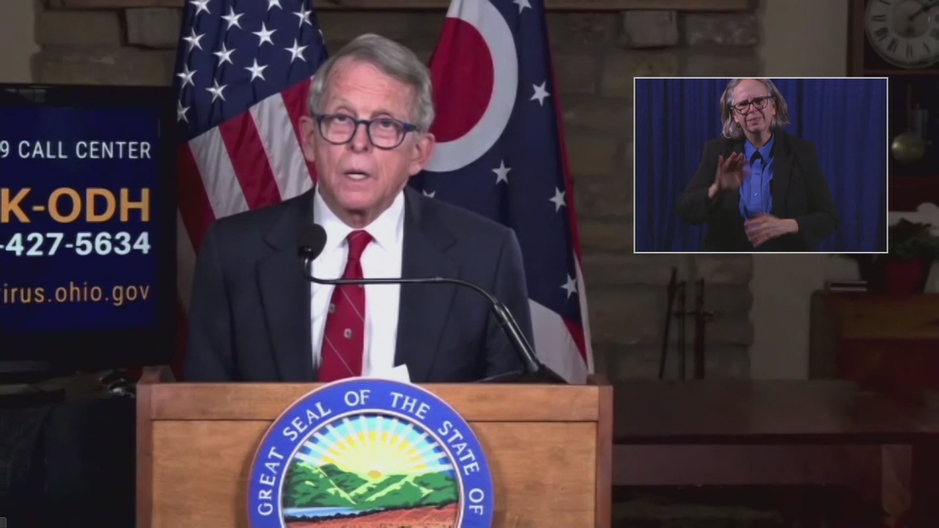 At his press briefing on Wednesday, Ohio Gov. Mike DeWine stressed the need for urgency regarding the distribution of the coronavirus vaccine.