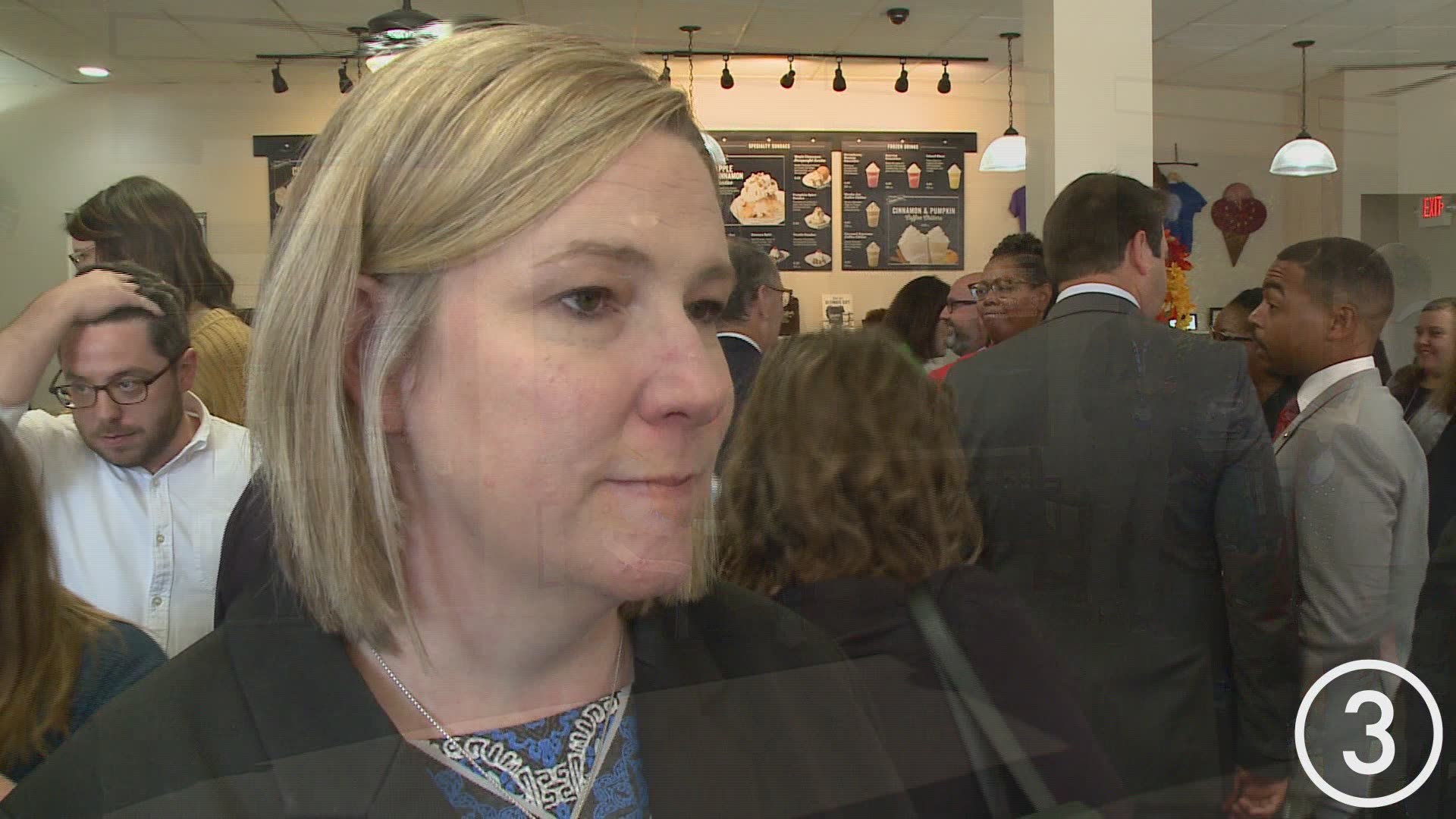 Dayton Mayor Nan Whaley discussed the Democrats' push for gun control ahead of the Democratic Debate at Otterbein University.