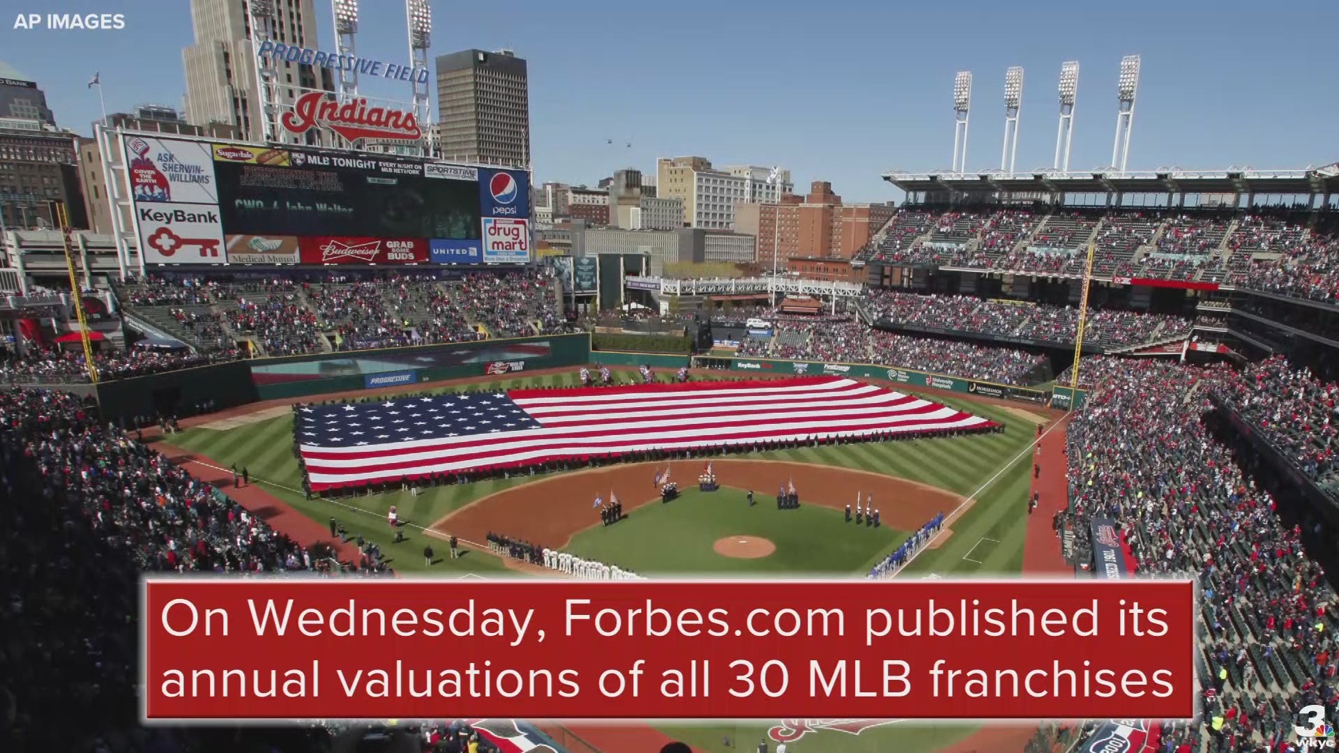 According to Forbes, the Cleveland Indians' value has improved to $1.2 billion in 2019.