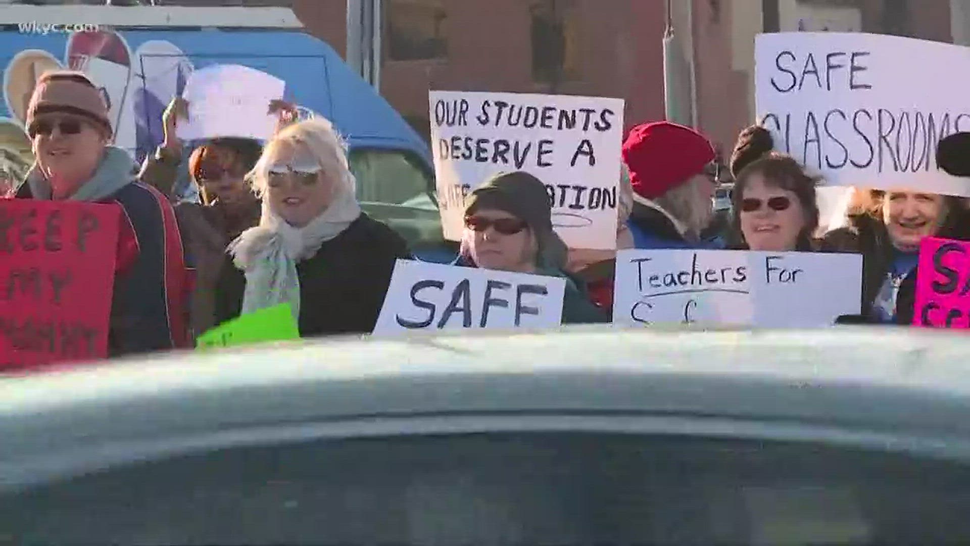 Akron teachers are rallying against abuse