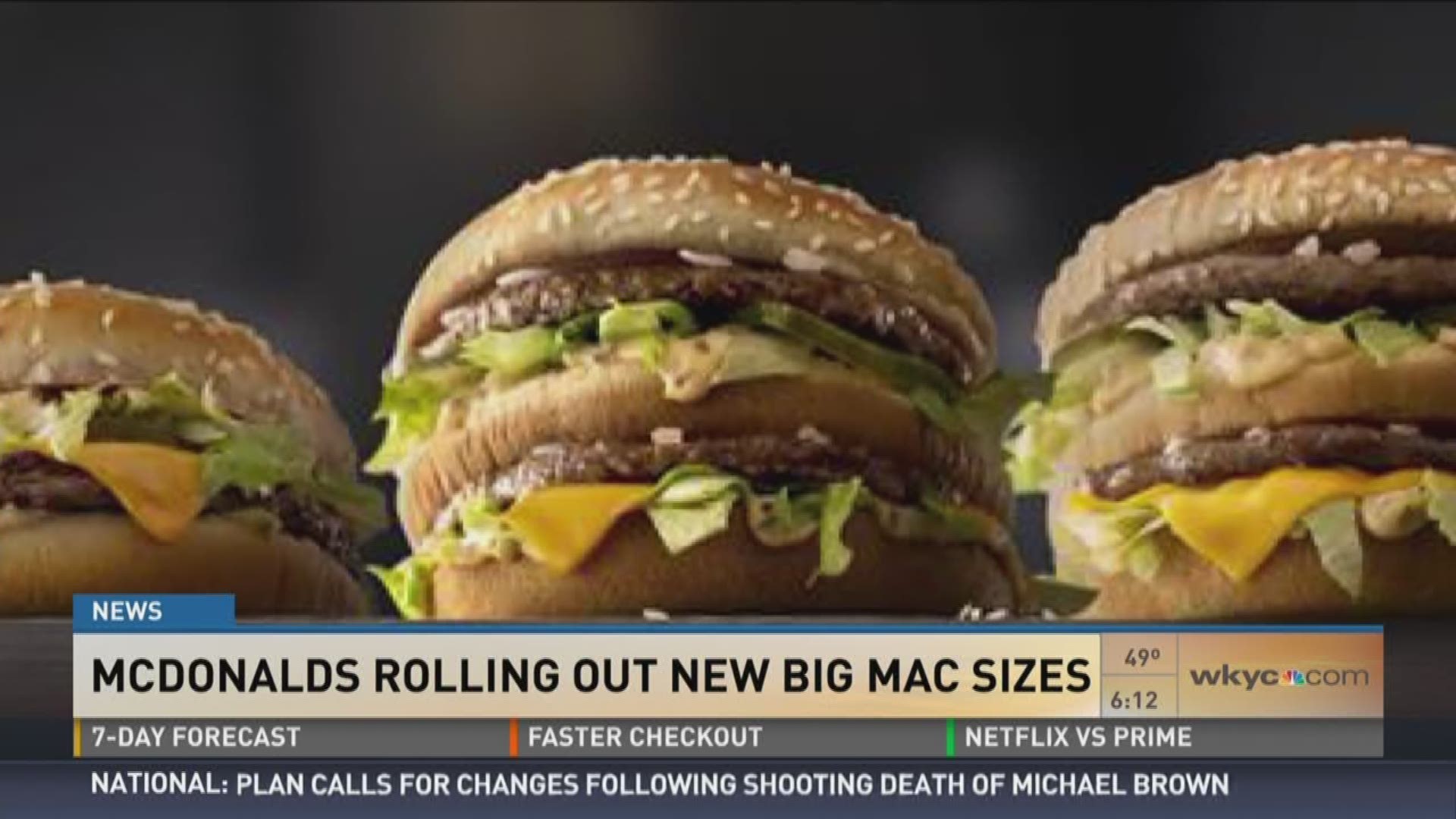 McDonald's changes Big Mac sizes in Ohio