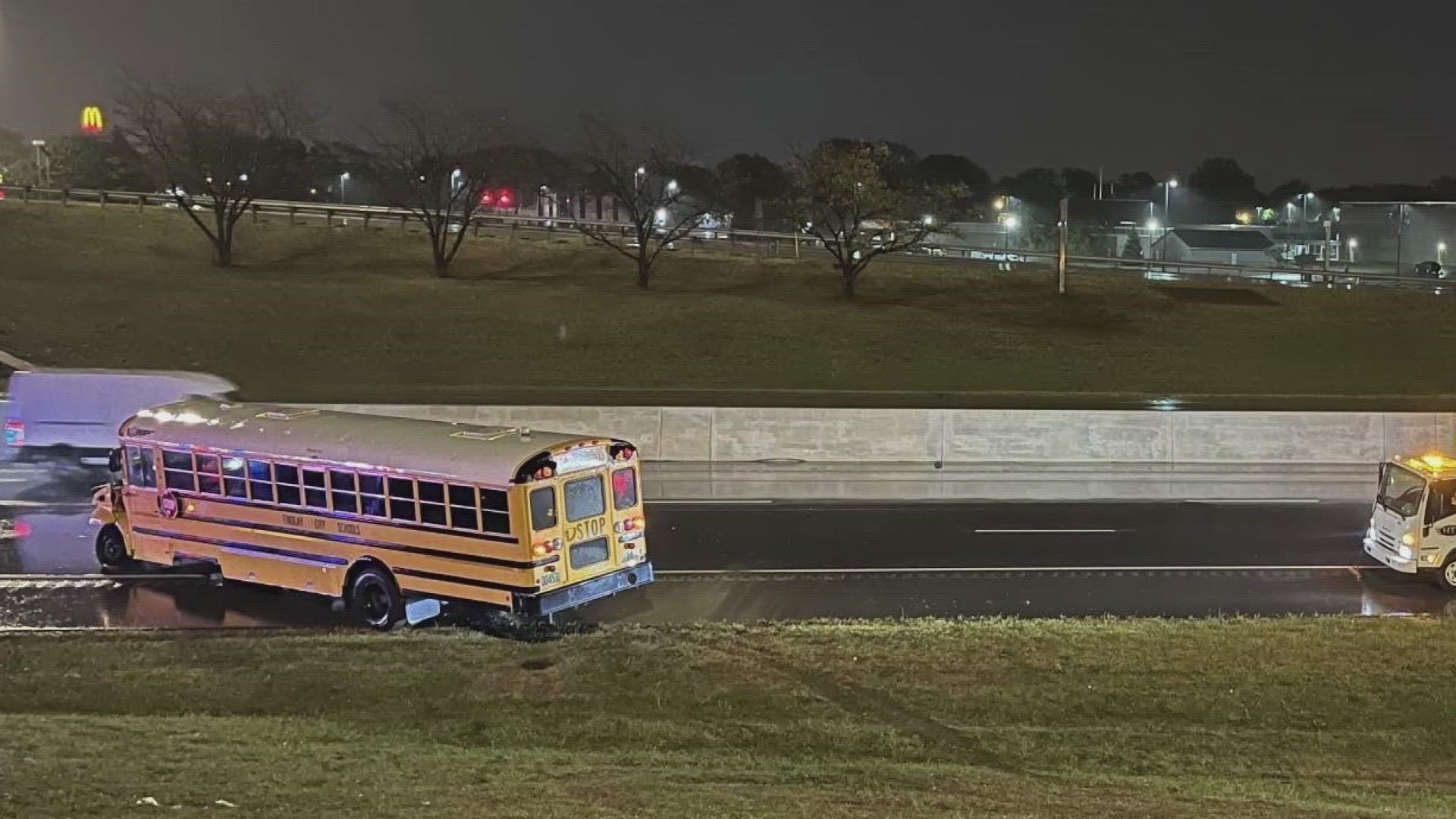 Findlay City Schools said all students on board the bus are safe. Occupants of the pickup truck sustained non-life-threatening injuries, OSHP said.