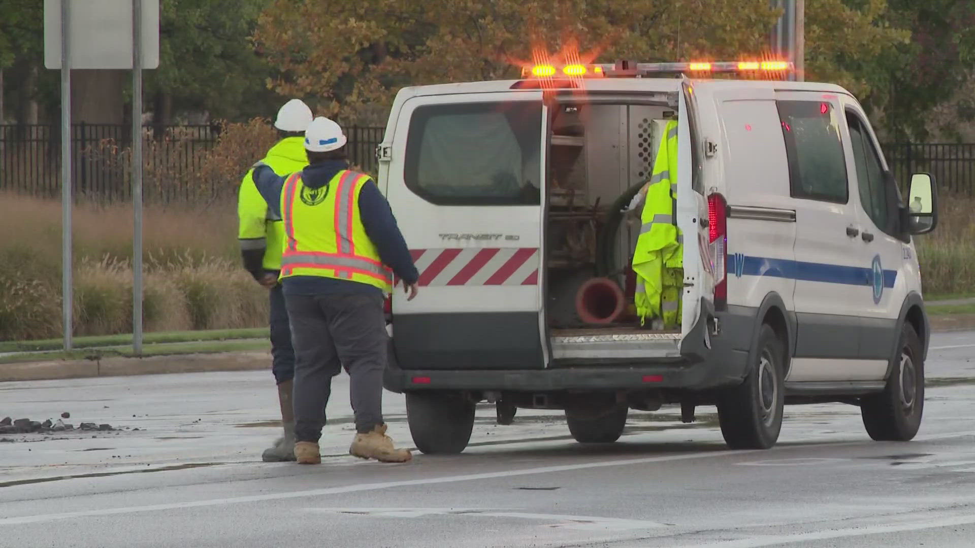 According to South Euclid Chief of Police Joseph Mays, the water main break happened on Warrensville Center Road near the Oakwood Commons Shopping Center.