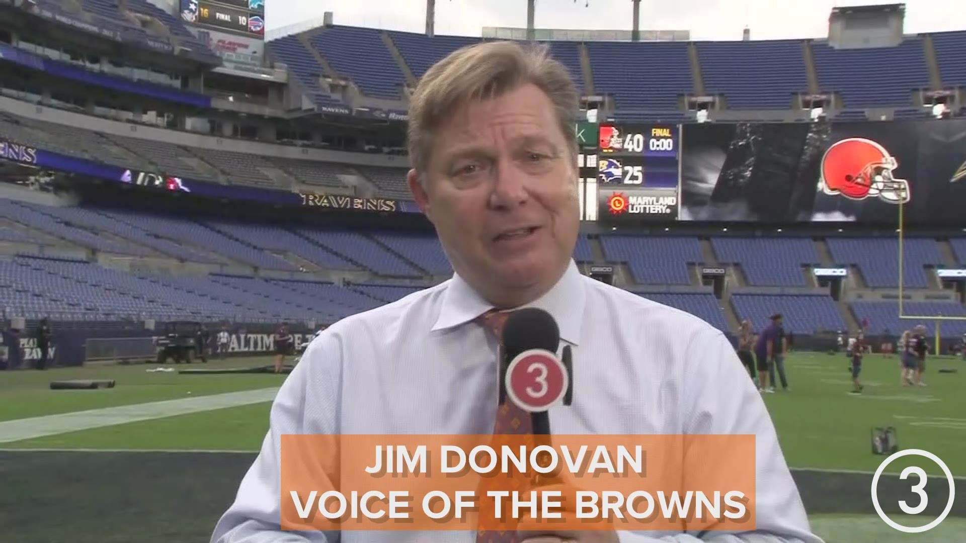 First place!  Voice of the Browns Jim Donovan recaps the Browns 40-25 victory of the Ravens.