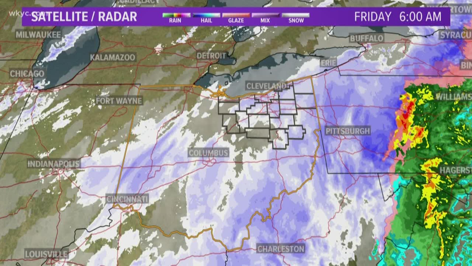 Dozens of school closings are coming in as snow hits Northeast Ohio. Here's our 6 a.m. team coverage of the evolving snow storm.