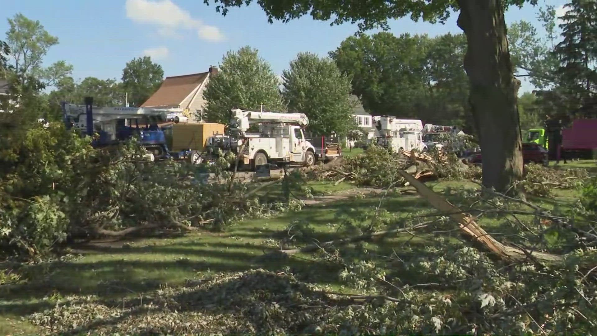 The National Weather Service has confirmed that 11 tornadoes were connected to the severe storms.