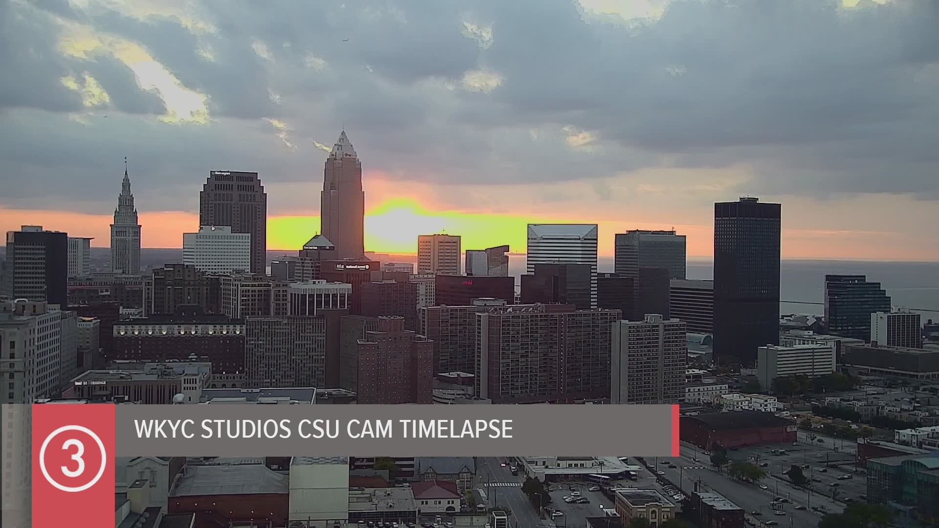 The days are getting shorter. Enjoy the daylight in the evening while it lasts.  Check out tonight's WKYC Studios CSU Cam time-lapse. #3weather