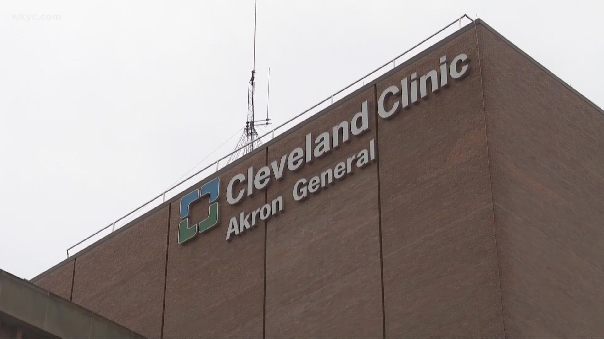 Cleveland Clinic Akron General Hospital confirmed that they have brought in a refrigerated trailer to use when the hospital's morgue fills up.